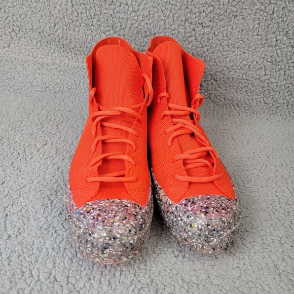 Converse Chuck 70 Renew Knit Orange‎ Recycled High Top Sneaker Mens 10 Womens 12 - Picture 2 of 11
